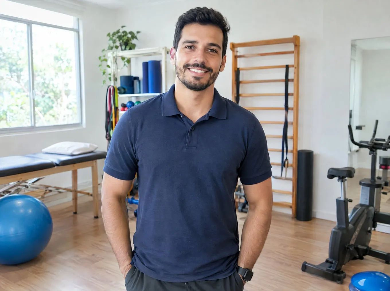 Fisioterapeuta no consultório